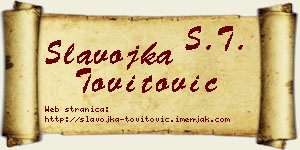 Slavojka Tovitović vizit kartica